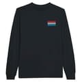 Miniatyrbild 1 av 3: Långärmad t-shirt - PIXELFORMA - Luxemburgs flagga - 100% bomull - Långa ärmar - Optimal komfort