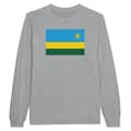 Miniatyrbild 1 av 3: Långärmad T-shirt - PIXELFORMA - Rwandas flagga - 100% bomull - Långa ärmar - Optimal komfort