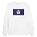 Miniatyrbild 1 av 3: T-shirt med lång ärm - PIXELFORMA - Belize flagga - 100% bomull - Långa ärmar - Regular fit