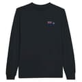 Miniatyrbild 1 av 3: Turks- och Caicosöarna Flaggbroderi långärmad T-shirt i svart
