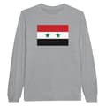 Miniatyrbild 1 av 3: Långärmad T-shirt - PIXELFORMA - Syriens flagga - 100% bomull - Långa ärmar - Optimal komfort
