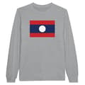 Miniatyrbild 1 av 3: Långärmad t-shirt - PIXELFORMA - Flag of Laos - 100 % bomull - Långa ärmar - Optimal komfort