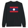 Miniatyrbild 1 av 3: Långärmad t-shirt - PIXELFORMA - Flag of Laos - 100 % bomull - Långa ärmar - Optimal komfort