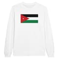 Miniatyrbild 1 av 3: Långärmad T-shirt - PIXELFORMA - Jordaniens flagga - 100% bomull - Långa ärmar - Standardpassform