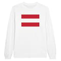 Miniatyrbild 1 av 3: Långärmad T-shirt - PIXELFORMA - Österrike flagga - 100% bomull - Långärmad - Regular fit