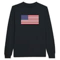 Miniatyrbild 1 av 3: T-shirt med långa ärmar - PIXELFORMA - USA:s flagga - 100% bomull - Långa ärmar - Regular fit