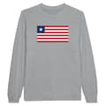 Miniatyrbild 1 av 3: Långärmad t-shirt - PIXELFORMA - Liberias flagga - 100 % bomull - Långa ärmar - Optimal komfort
