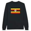 Miniatyrbild 1 av 3: Långärmad t-shirt - PIXELFORMA - Ugandas flagga - 100 % bomull - Långa ärmar - Optimal komfort