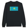 Miniatyrbild 1 av 3: Långärmad T-shirt - PIXELFORMA - Kazakstans flagga - 100% bomull - Långärmad - Normala passform