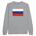 Miniatyrbild 1 av 3: T-shirt med långa ärmar - PIXELFORMA - Rysslands flagga - 100% bomull - Långa ärmar - Optimal komfort