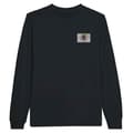 Miniatyrbild 1 av 3: T-shirt med lång ärm - Saint-Barthélemys flagga - Svart - 100% bomull - Rak passform - Unisex