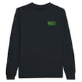 Miniatyrbild 1 av 3: Långärmad T-shirt - PIXELFORMA - Kookosöarnas flagga - Svart - 100% bomull - Regular