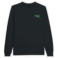 Miniatyrbild 1 av 3: Långärmad T-shirt - Christmas Island flagga - Svart - 100% bomull - Långärmad - Rundad hals