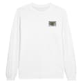 Miniatyrbild 1 av 3: T-shirt med lång ärm - Jungfruöarnas flagga - Vit - 100% bomull - Regular fit - Unisex