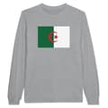 Miniatyrbild 1 av 3: Långärmad T-shirt - PIXELFORMA - Algeriets flagga - 100% bomull - Långa ärmar - Optimal komfort