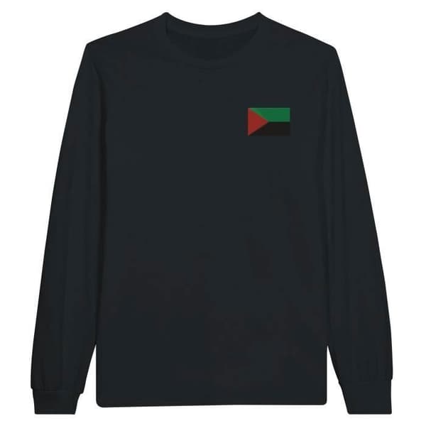 T-shirt med långa ärmar - PIXELFORMA - Martinique flagga - Svart - Regular - Vuxen