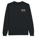 Miniatyrbild 1 av 3: Wales Flag Brodery Långärmad T-shirt i Svart