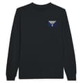 Miniatyrbild 1 av 3: Långärmad t-shirt Flag of Saint-Martin Franska västindiska broderier i svart