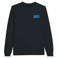 Miniatyrbild 1 av 3: Mikronesiens federala stater Flagga broderi långärmad T-shirt i svart