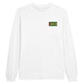 Miniatyrbild 1 av 3: Långärmad t-shirt - PIXELFORMA - São Tomé och Principes flagga - Vit - Vanlig - Vuxen