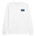Miniatyrbild 1 av 3: Solomon Islands Flag Brodery Långärmad T-shirt i vit