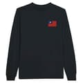 Miniatyrbild 1 av 3: Långärmad T-shirt - Flagga för Republiken Kina - Svart - 100% bomull - Långärmad - Mixad
