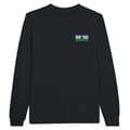 Miniatyrbild 1 av 3: Lesotho Flag Brodery Långärmad T-shirt i Svart