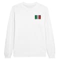Miniatyrbild 1 av 3: T-shirt med lång ärm - PIXELFORMA - Italiens flagga - 100% bomull - Lång ärm - Optimal komfort