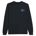Miniatyrbild 1 av 3: T-shirt med lång ärm - PIXELFORMA - Israels flagga - 100% bomull - Långa ärmar - Optimal komfort