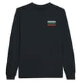 Miniatyrbild 1 av 3: Långärmad t-shirt - PIXELFORMA - Bulgariens flagga - 100% bomull - Optimal komfort - Svart