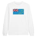 Miniatyrbild 1 av 3: T-shirt med lång ärm - PIXELFORMA - Tuvalus flagga - 100% bomull - Lång ärm - Optimal komfort