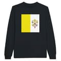 Miniatyrbild 1 av 3: Långärmad t-shirt - PIXELFORMA - Vatikanens flagga - 100 % bomull - Långa ärmar - Optimal komfort