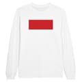 Miniatyrbild 1 av 3: T-shirt med lång ärm - PIXELFORMA - Monacos flagga - 100% bomull - Regular passform - Unisex