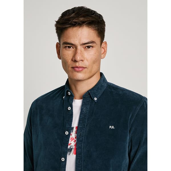 Pepe Jeans Miller Pitkähihainen Kauluspaita Sininen XL Mies
