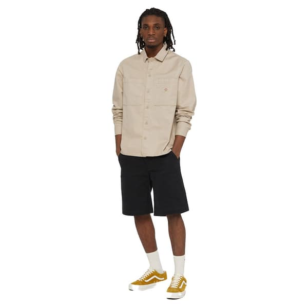 Dickies Florala Skjorte Med Lange ærmer Beige L Mand