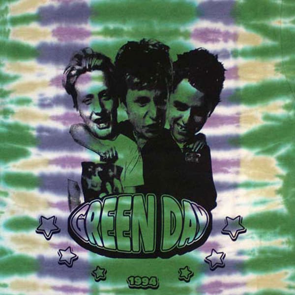 Green Day Trio Band Logo Dip Dye T Shirt