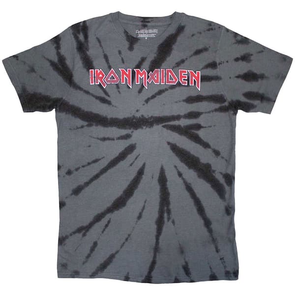 Iron Maiden Band Logo Tie Dye T Shirt