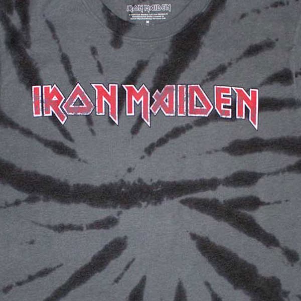 Iron Maiden Band Logo Tie Dye T Shirt