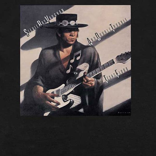 Stevie Ray Vaughan Texas Flood Album Cover T Shirt