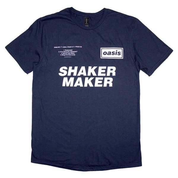 Oasis Shakermaker Tracklist T Shirt