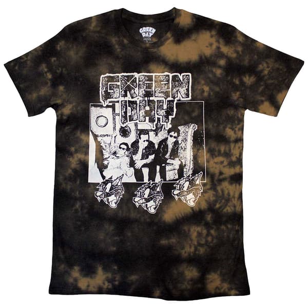 Green Day Revolution Radio Dip Dye T Shirt