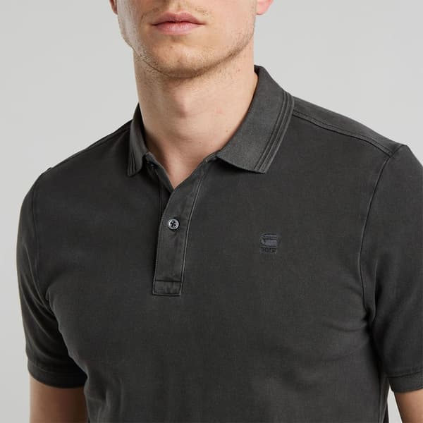 G-star Dunda Overdyed Kortærmet Polo Sort M Mand