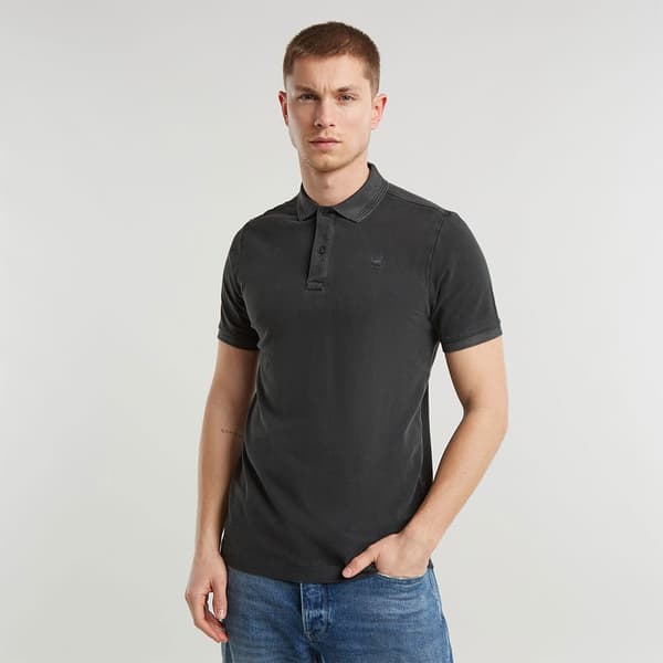 G-star Dunda Overdyed Kortærmet Polo Sort M Mand