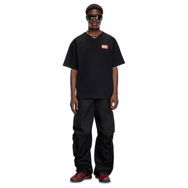 Diesel T Boxt Lab T-shirt Med Korte ærmer Sort M Mand