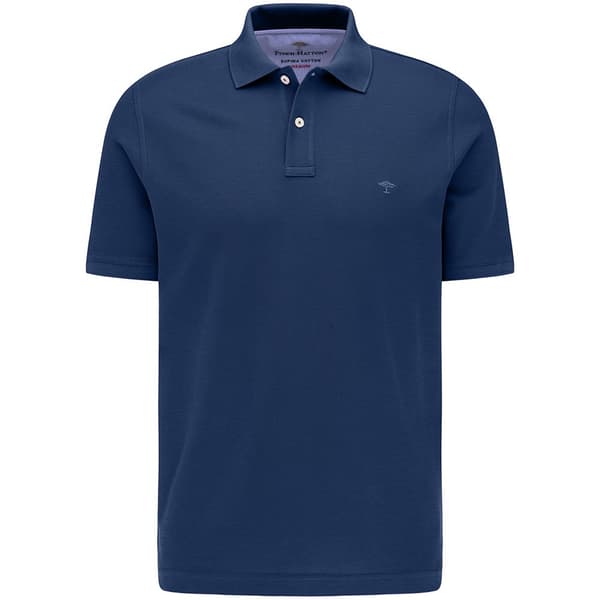 Fynch Hatton 10001700 Kortærmet Polo Blå 3XL Mand