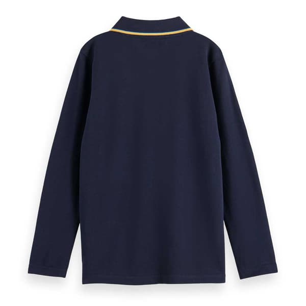 Scotch & Soda 177809 Pitkähihainen Polopaita Sininen 8 Years Tyttö