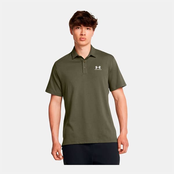 Under Armour Icon Kortærmet Polo Grøn L Mand