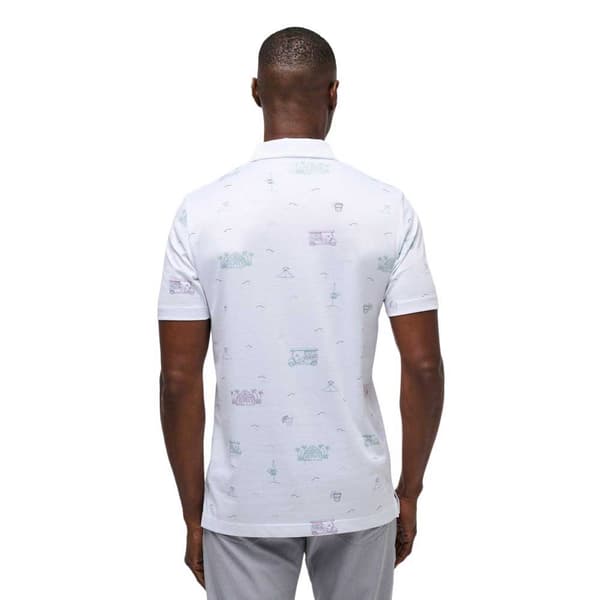 Travis Mathew Tiki Mapes Print Kortärmad Polotröja  L