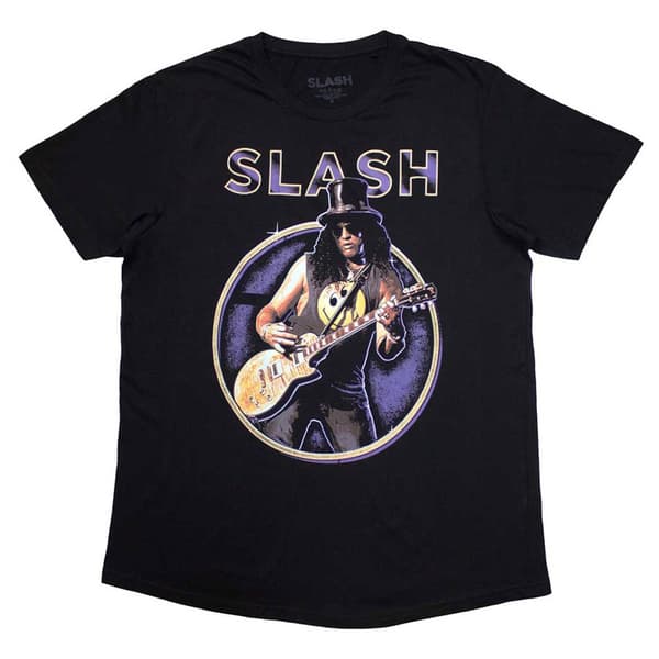 Slash Purple Circle Logo T Shirt