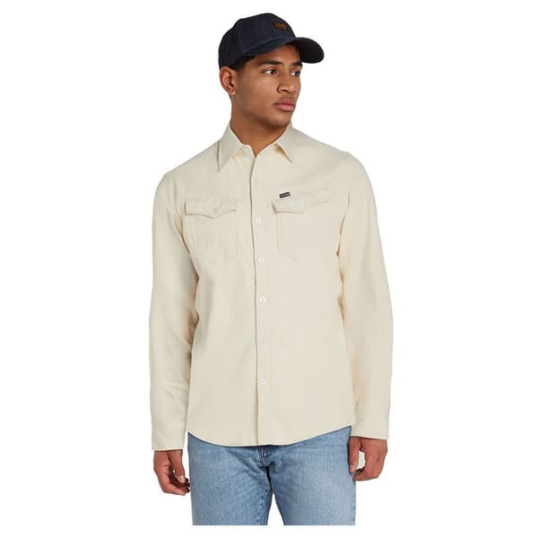 G-star Arc 3d Skjorta Med Långa ärmar Beige M Man